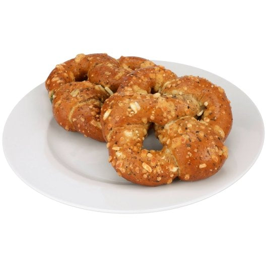 Kim and Scotts Spinach Feta Stuffed Pretzel, 24 x 6 oz Case - Popcorn, Pretzels & Snack Mix