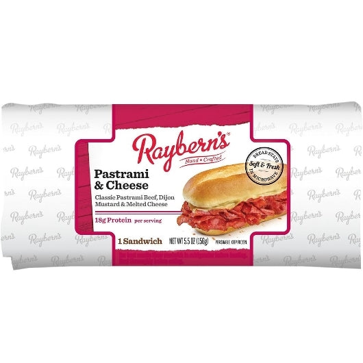 Raybern Individually Wrapped Pastrami & Cheese Sandwich, 8 x 1 each Case - DOT product image 7