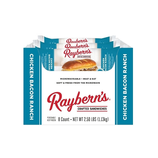 Raybern Chicken Bacon Ranch On A Pretzel Roll, 8 x 1 each Case - Frozen Meat & Seafood
