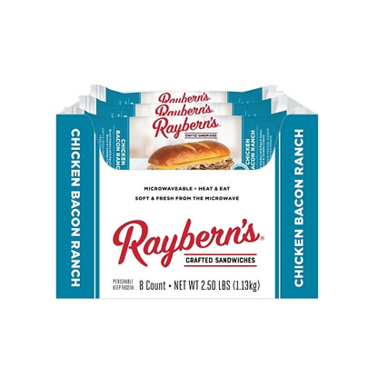 Raybern Chicken Bacon Ranch On A Pretzel Roll, 8 x 1 each Case - Frozen Meat & Seafood