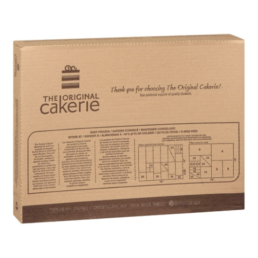 The Original Cakerie 12 Inch x 16 Inch Tripleberry Crumble Dessert Bar, 2 x 110 oz Case - Bakery & Desserts
