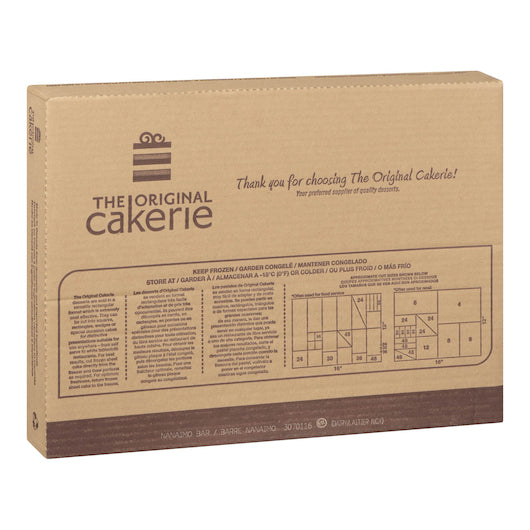 The Original Cakerie 12 Inch x 16 Inch Nanaimo Dessert Bar, 2 x 97 oz Case - Bakery & Desserts
