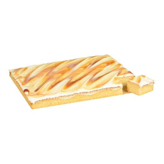 The Original Cakerie 12" x 16" Vanilla Caramel Swirl Single Layer Cake, 2 x 85 oz Case - Bakery & Desserts