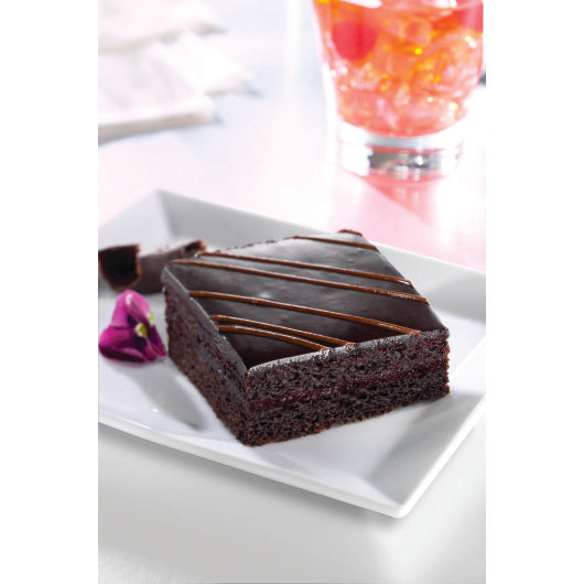 The Original Cakerie 12" x 16" Deep Chocolate Cocoa Two Layer Cake, 2 x 95 oz Case - Bakery & Desserts