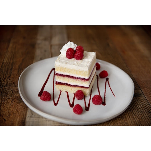 The Original Cakerie 12" x 16" Super Size White Chocolate Raspberry Cream Cake, 2 x 187 oz Case - GS1 styled product image