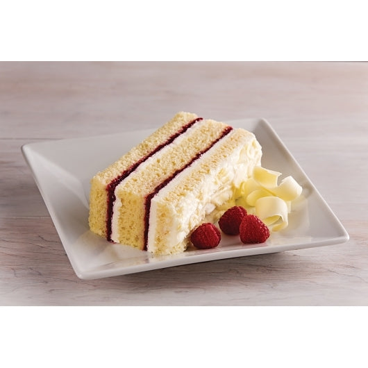 The Original Cakerie 12" x 16" Super Size White Chocolate Raspberry Cream Cake, 2 x 187 oz Case - GS1 staged product image