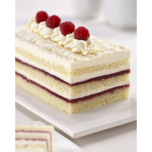 The Original Cakerie 12" x 16" Super Size White Chocolate Raspberry Cream Cake, 2 x 187 oz Case - GS1 styled product image