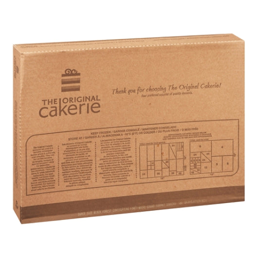 The Original Cakerie 12" x 16" Super Size Unsliced Black Forest Cake, 2 x 176 oz Case - DOT product image 2