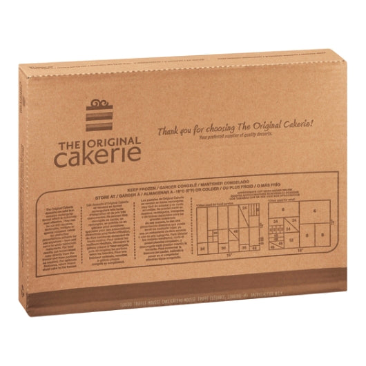The Original Cakerie 12" x 16" Super Size Tuxedo Truffle Mousse Cake, Uncut, 2 x 185 oz Case - Alternate product angle or state