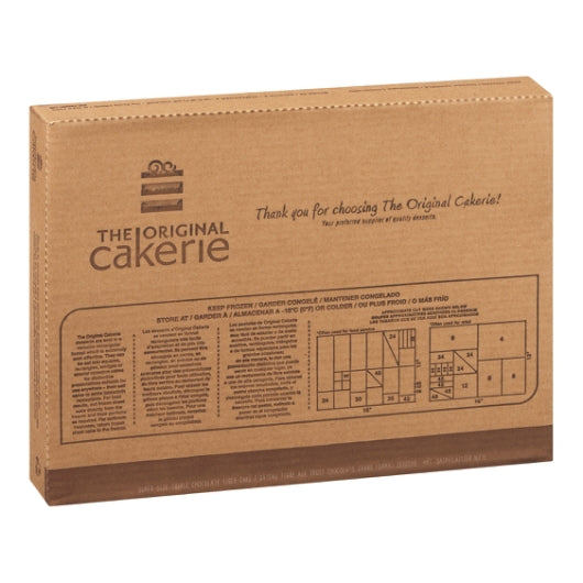 The Original Cakerie 12" x 16" Super Size Triple Chocolate Tiger Cake, 2 x 175 oz Case - Bakery & Desserts