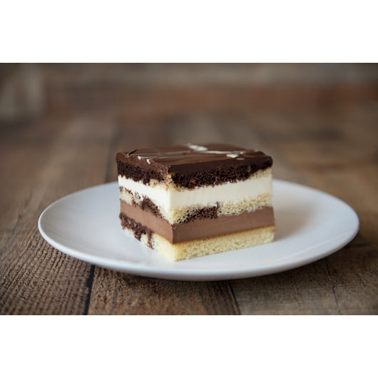 The Original Cakerie 12" x 16" Super Size Tuxedo Truffle Mousse Cake, 24-Cut, 2 x 185 oz Case - GS1 plated product image