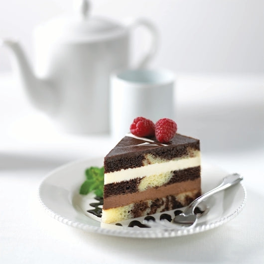 The Original Cakerie 12" x 16" Super Size Tuxedo Truffle Mousse Cake, 24-Cut, 2 x 185 oz Case - GS1 styled product image