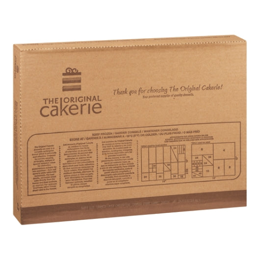 The Original Cakerie 12" x 16" Super Size Tiramisu Layer Cake, Uncut, 2 x 174 oz Case - Bakery & Desserts