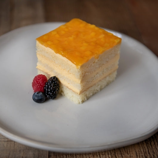 The Original Cakerie 12" x 16" Super Size Mango Mousse Cake, Uncut, 2 x 178 oz Case - DOT product image 3