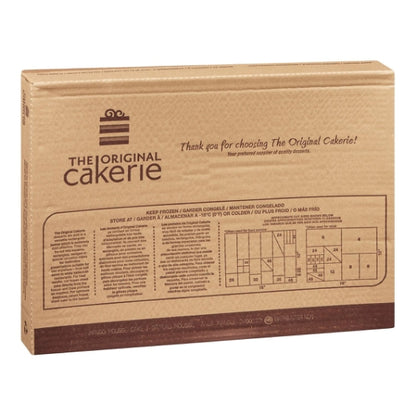 The Original Cakerie 12" x 16" Super Size Mango Mousse Cake, Uncut, 2 x 178 oz Case - Bakery & Desserts