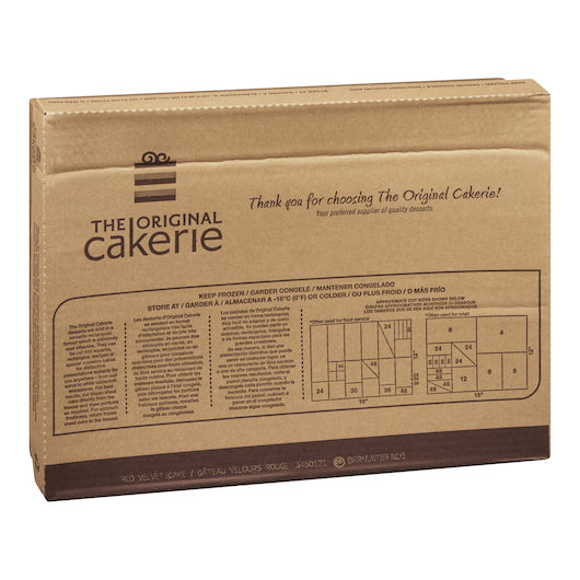 The Original Cakerie 12" x 16" Super Size Red Velvet Cake, 2 x 160 oz Case - DOT product image 4