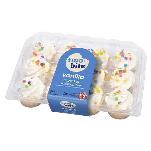 Two-Bite Vanilla Cupcakes, 12 x 10 oz Case - Bakery & Desserts