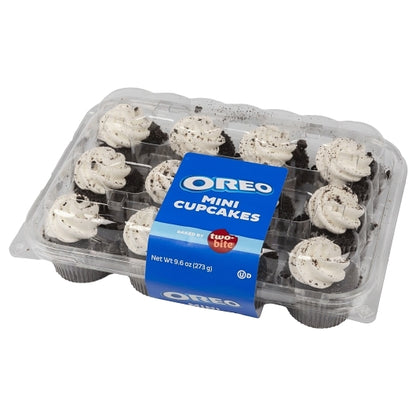 Two-Bite Mini Oreo Cupcakes, 12 x 9.6 oz Case - Bakery & Desserts