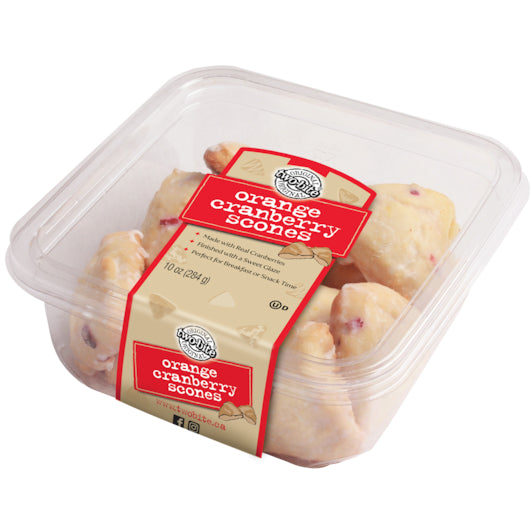 Two Bite Orange Cranberry Scones, 24 x 10 oz Case - Alternate product angle or state