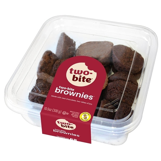 Two-Bite Brownies, 24 x 10.5 oz Case - Bakery & Desserts