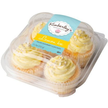 Kimberley's Bakeshoppe Gourmet Lemon Ice Cupcake, 12 x 11.7 oz Case - Bakery & Desserts