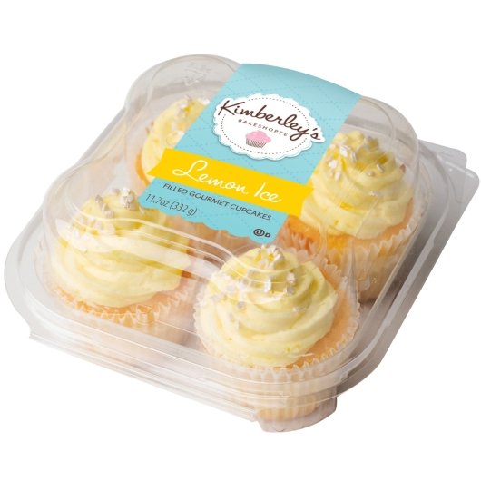 Kimberley's Bakeshoppe Gourmet Lemon Ice Cupcake, 12 x 11.7 oz Case - Bakery & Desserts