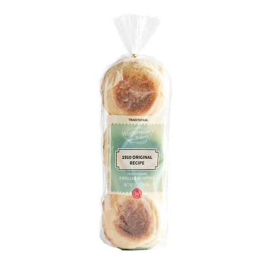 Wolferman's Traditional Original English Muffin, 12 x 6 each Case - Bakery & Desserts
