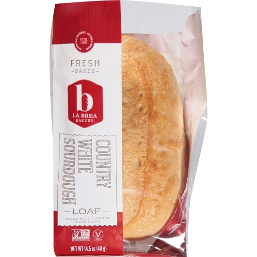 La Brea Retail Country White Sourdough Oval Parbaked Loaf, 12 x 14.5 oz Case - DOT product image 3
