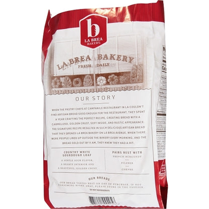 La Brea Retail Country White Sourdough Oval Parbaked Loaf, 12 x 14.5 oz Case - DOT product image 8