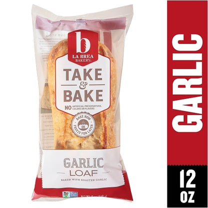 La Brea Take & Bake Retail Garlic Loaf, 12 x 12 oz Case - DOT product image 2