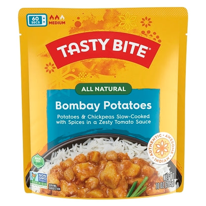 Tasty Bite Bombay Potatoes, 48 x 10 oz Case - Fruit & Sides