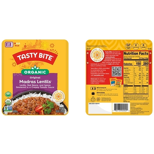 (Price/case)Tasty Bite 00002 Madras Lentils 48-10 Ounce - DOT product image 3