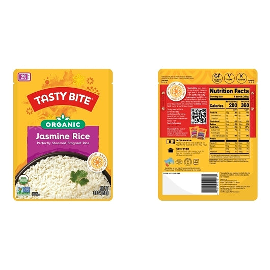 Tasty Bite Jasmine Rice, 12 x 8.8 oz Case - Breakfast Foods