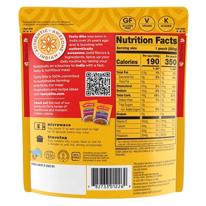 Tasty Bite Organic Sticky Rice, 12 x 8.8 oz Case - DOT product image 3