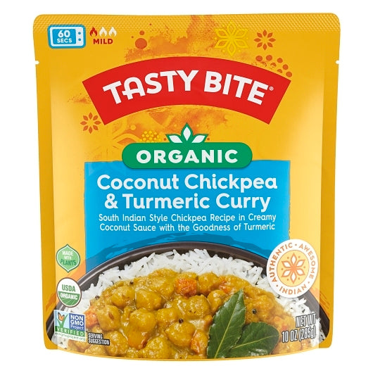 Tasty Bite Coconut Chickpea Turmeric Curry, 48 x 10 oz Case - Beans & Legumes