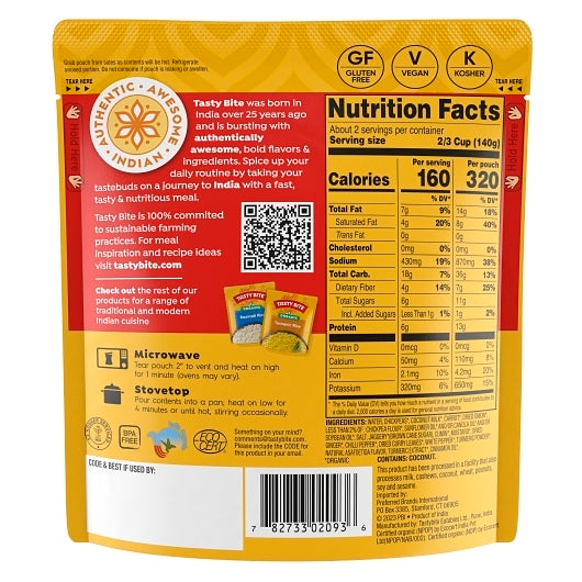 Tasty Bite Coconut Chickpea Turmeric Curry, 48 x 10 oz Case - Beans & Legumes - image 2