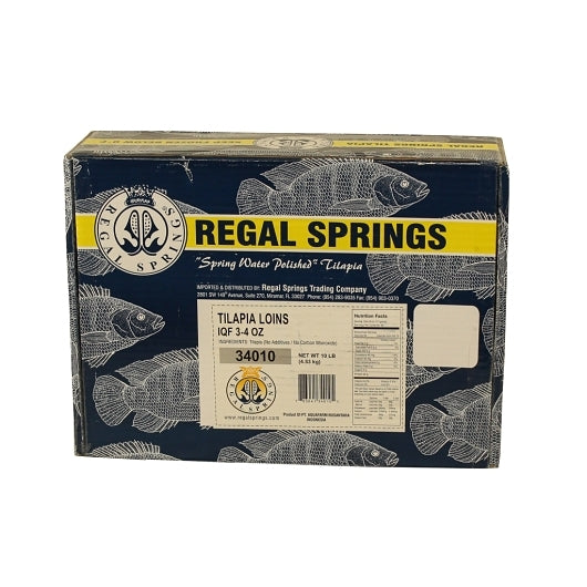 Regal Springs 3-4 Oz Individual Quick Frozen Tilapia Loin, 1 x 10 lb Case - DOT product image 3