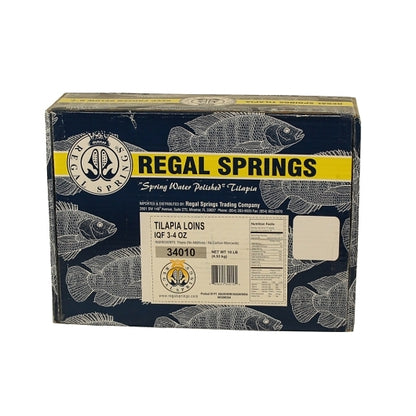 Regal Springs 3-4 Oz Individual Quick Frozen Tilapia Loin, 1 x 10 lb Case - DOT product image 3