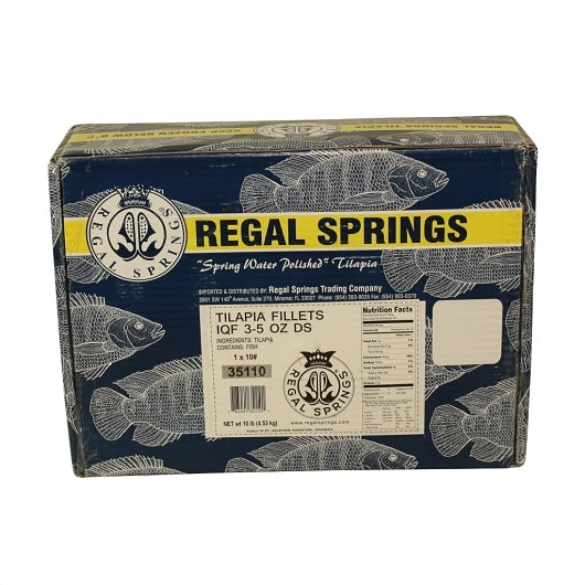 Regal Spring Tilapia 3-5 Oz Tilapia Fillets, 1 x 10 lb Case - DOT product image 3