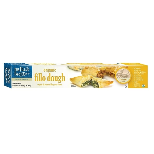 The Fillo Factory Organic White Wheat Fillo Box (13X18 Sheets), 12 x 1 ct Case - Bakery & Desserts