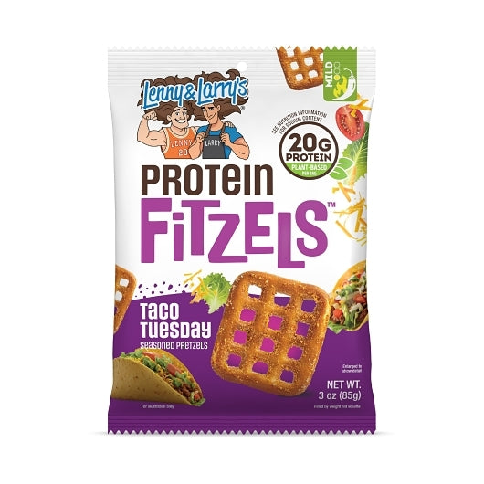 Lenny & Larry's Fitzels Taco Tuesday, 8 x 3 oz Case - Frozen Snacks & Appetizers