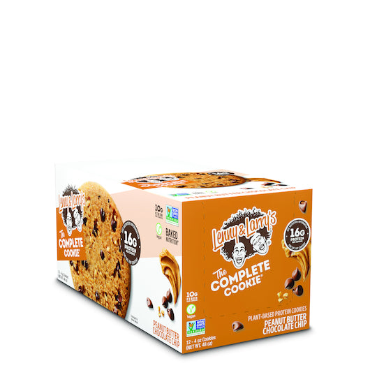 Lenny and Larrys Complete Peanut Butter Chocolate Chip Cookie, 6 x 12 x 4 oz Case - Snack Bars & Granola Bars