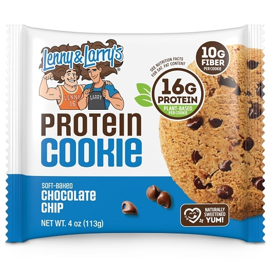 Lenny and Larrys Complete Chocolate Chip Cookie, 6 x 12 x 4 oz Case - Snack Bars & Granola Bars