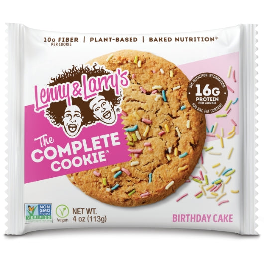 Lenny and Larrys Birthday Cake Complete Cookie, 6 x 12 x 4 oz Case - Snack Bars & Granola Bars