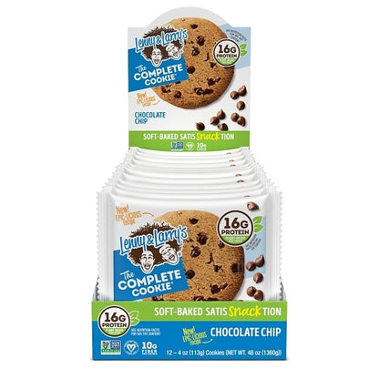 Lenny and Larrys COMPLETE CHOCOLATE CHIP COOKIE, 6 x 12 x 4 oz Case - DOT product image 5