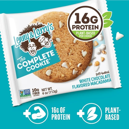 Lenny & Larry's WHITE CHOCOLATE MACADAMIA COMPLETE COOKIE, 6 x 12 x 4 oz Case - DOT product image 7