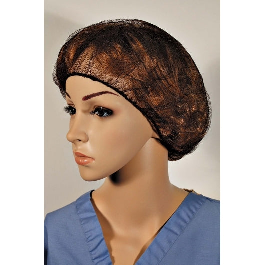 (Price/Case)Cellucap K224HNBR Hairnet 24 Brown Polyester 10-100 - DOT product image 1