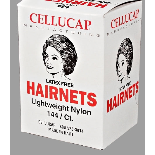 Cellucap 28 Inch Nylon Dark Brown Disposable Hairnet, 10 x 144 each Case - Health & Personal Care