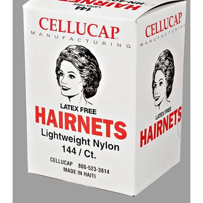 Cellucap 28 Inch Nylon Dark Brown Disposable Hairnet, 10 x 144 each Case - Health & Personal Care