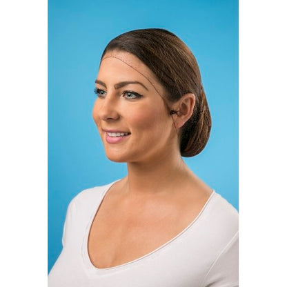 Cellucap 28 Inch Nylon Dark Brown Disposable Hairnet, 10 x 144 each Case - DOT product image 2